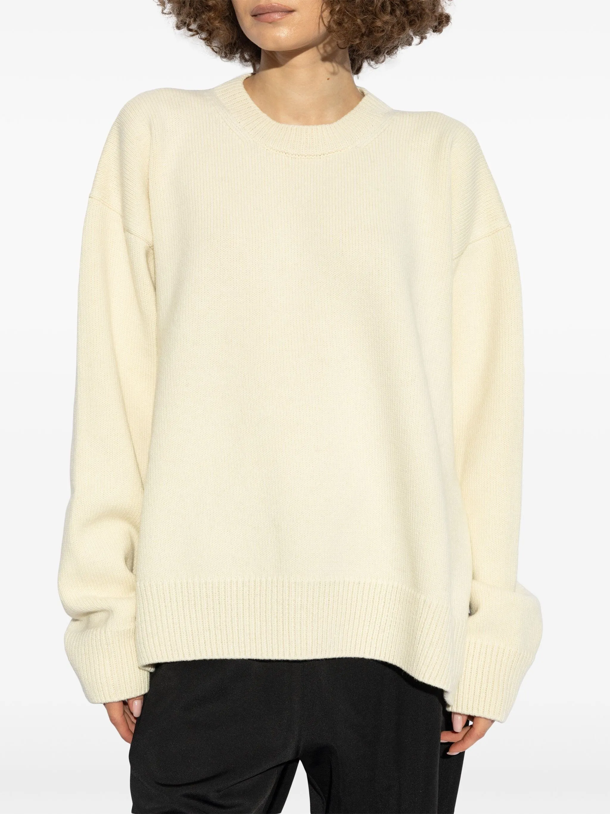 Lambswool Cashmere Blend Knit Sweater