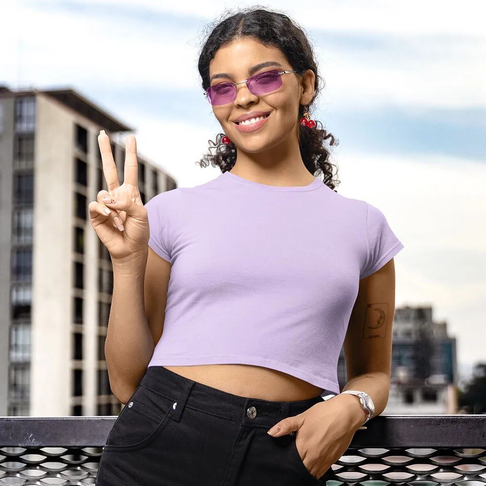 Lavender Crop Top