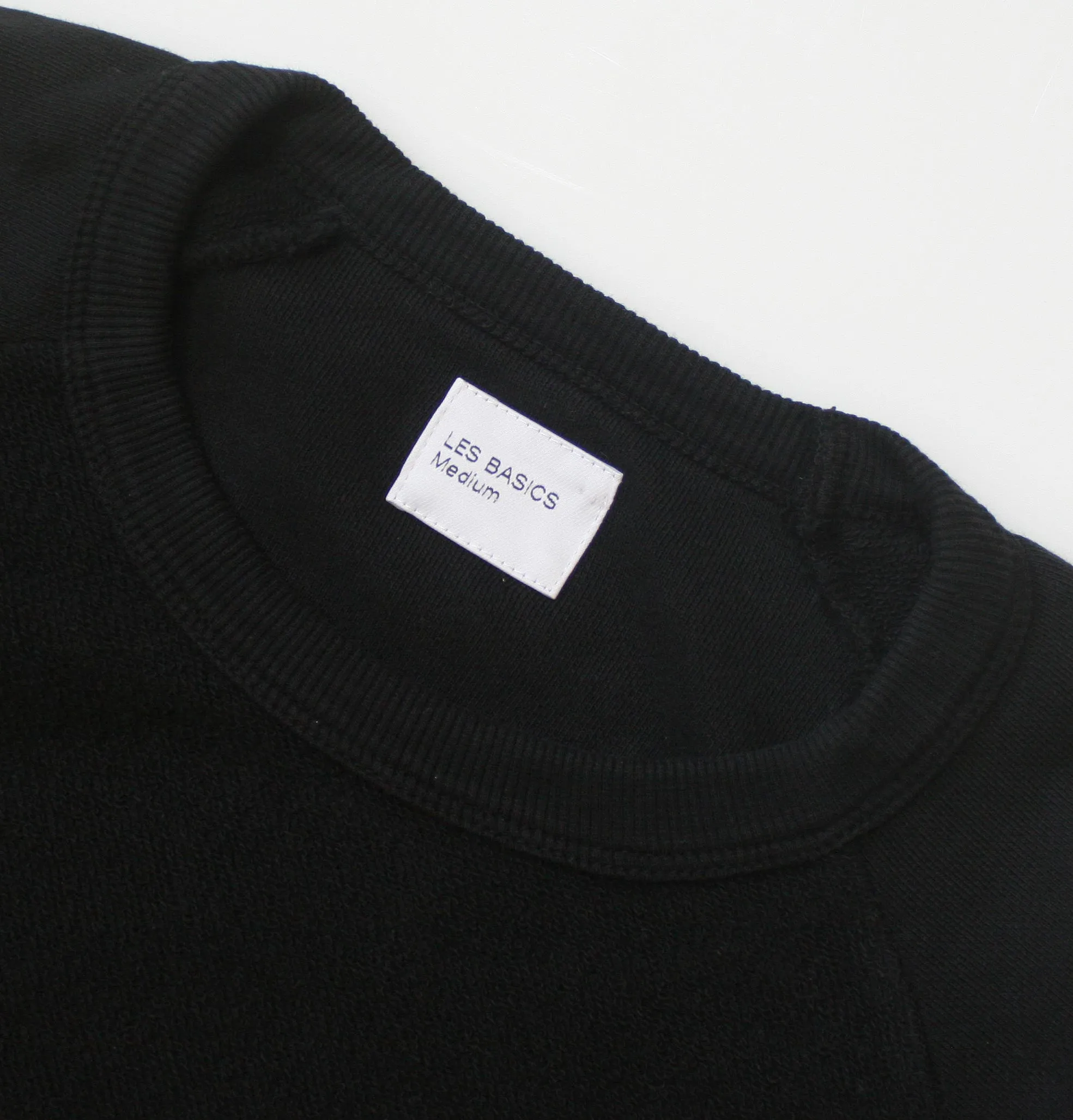 Les Basic Le Sweatshirt – Embroidered - Black