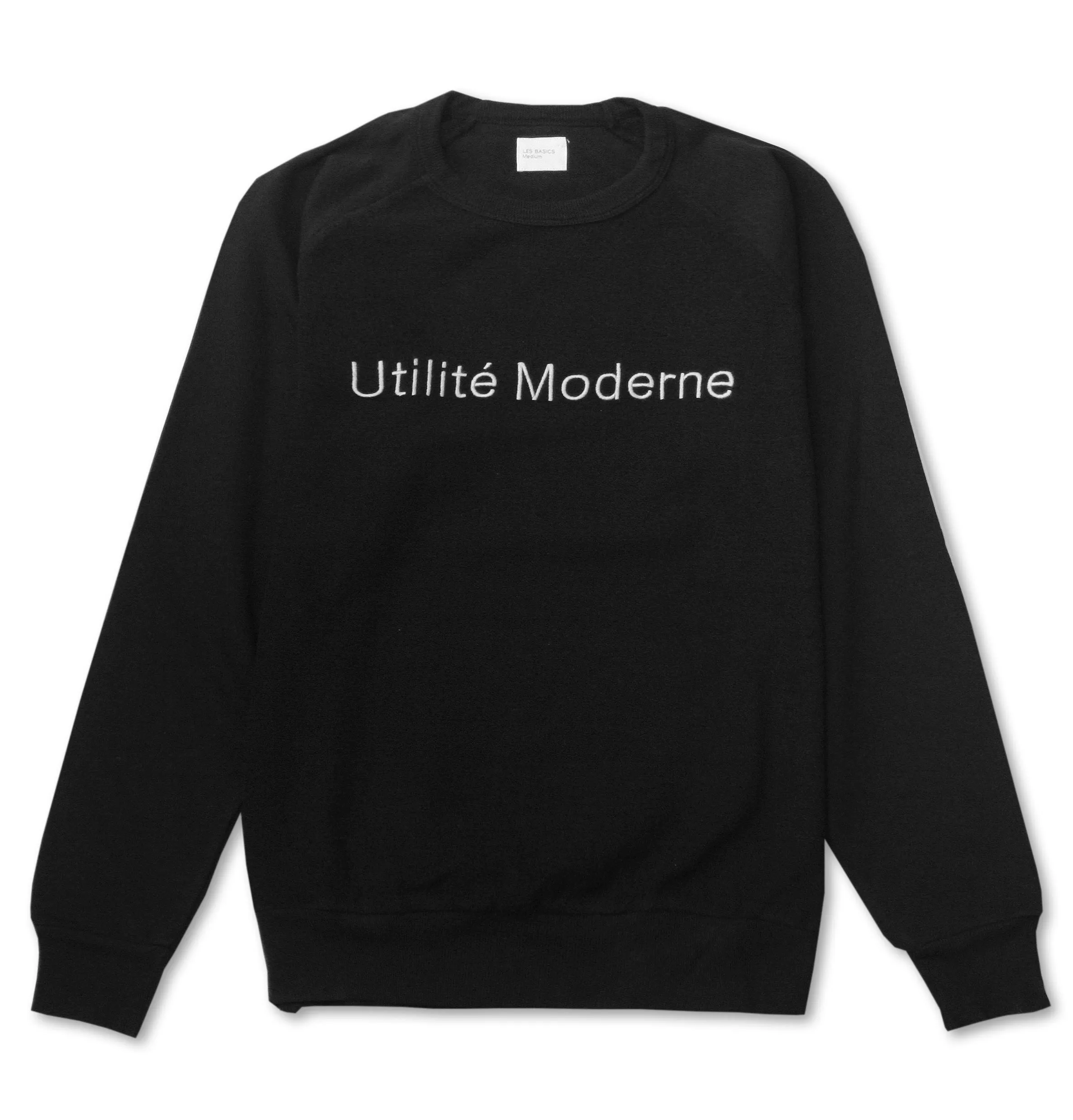 Les Basic Le Sweatshirt – Embroidered - Black