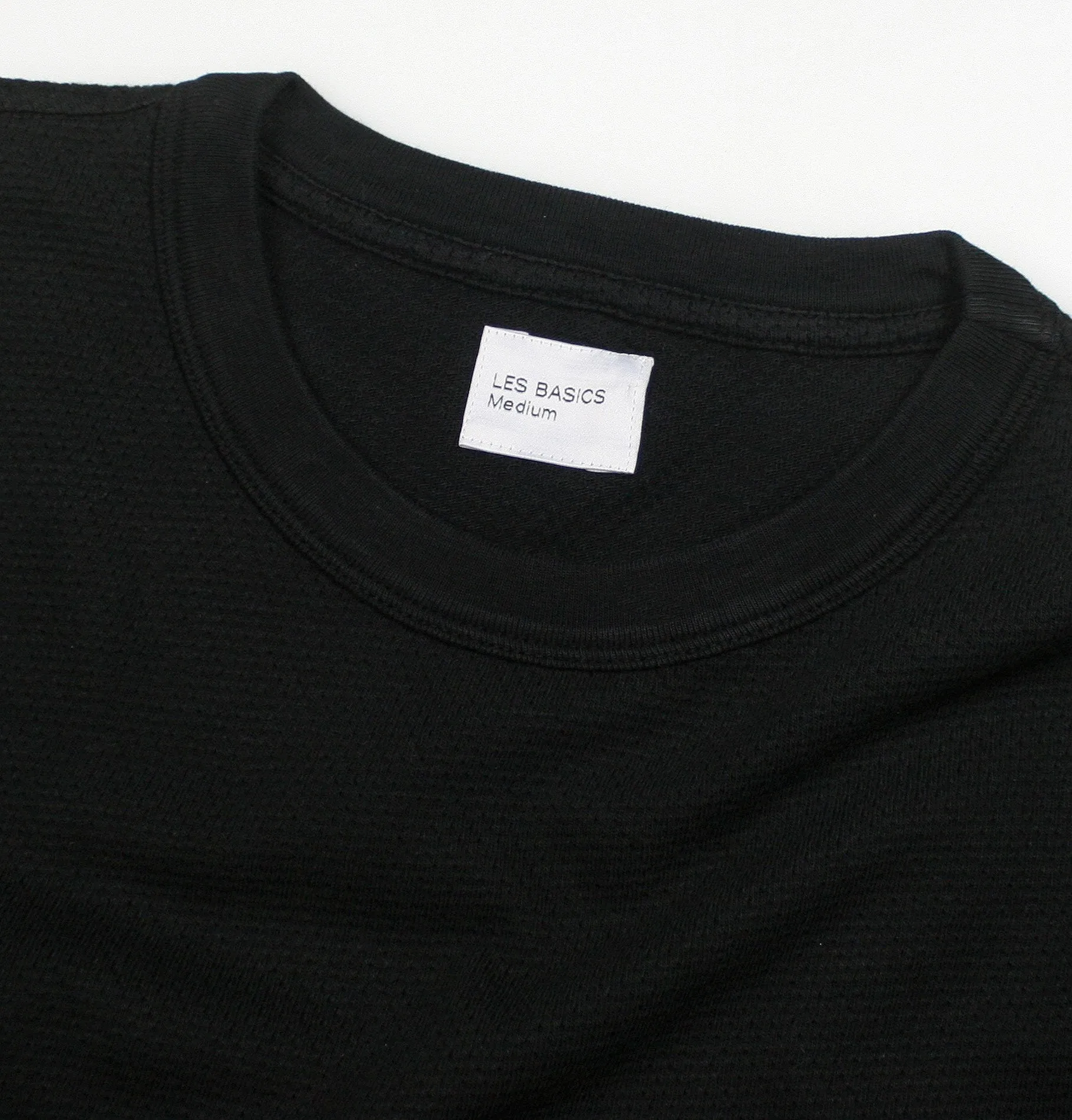 Les Basics Le Crew T-Shirt - Black