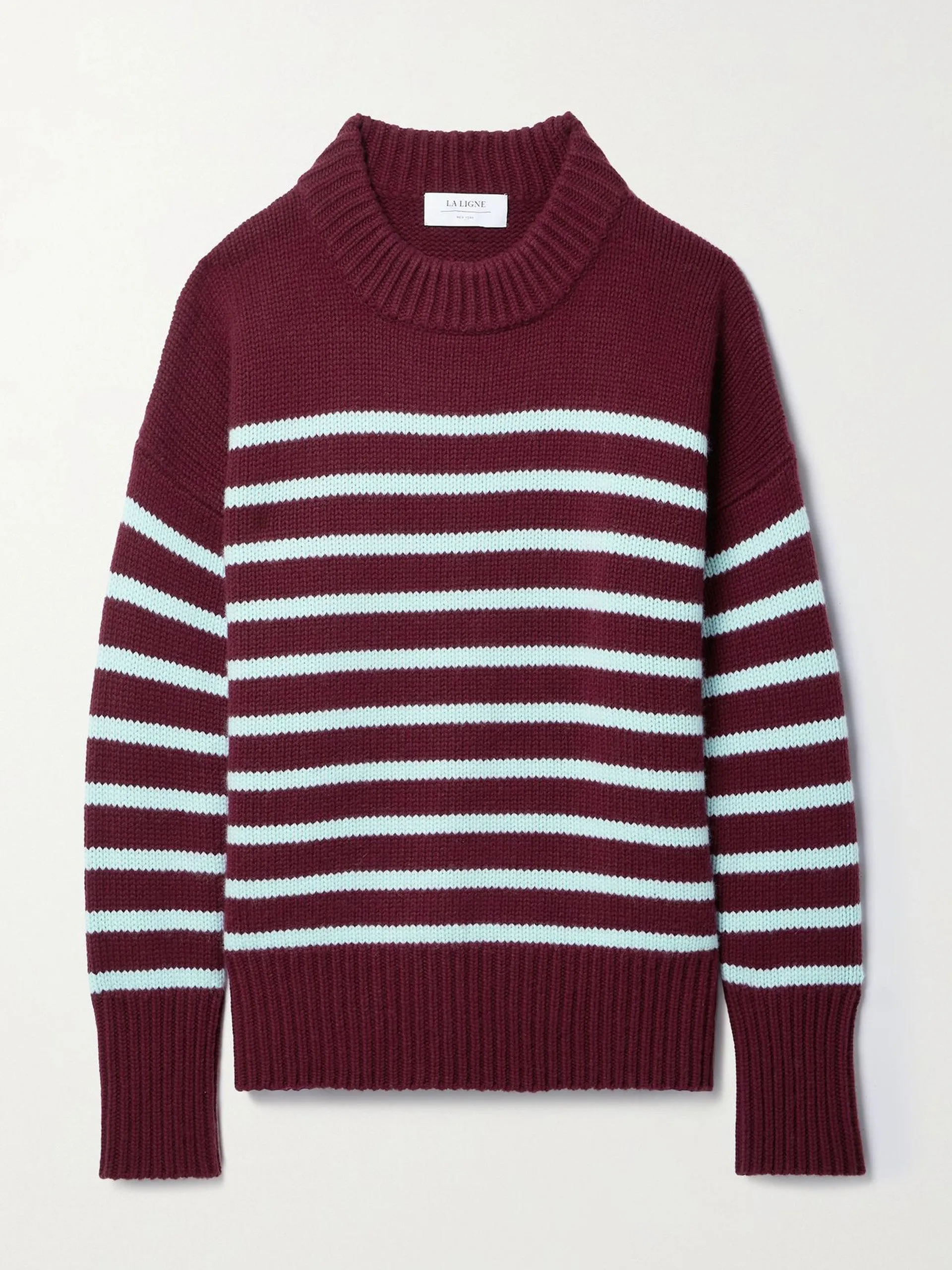 Marin striped wool and cashmere-blend sweater