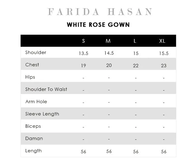 Mid Summer Edit - White Rose Gown