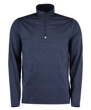 Navy Heather - Hyper mid-layer ¼ zip Rhino skin performance top