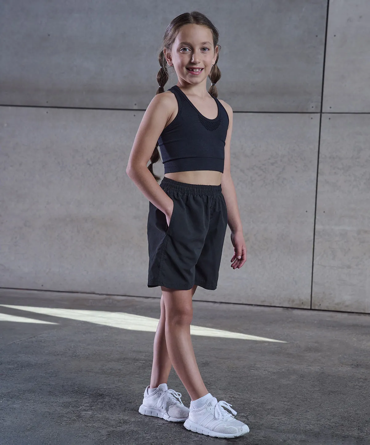 Navy - Kids track shorts