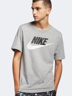 Nike Men&#39;s Lifestyle Ar5004-063 Icon Futura T-Shirts Grey