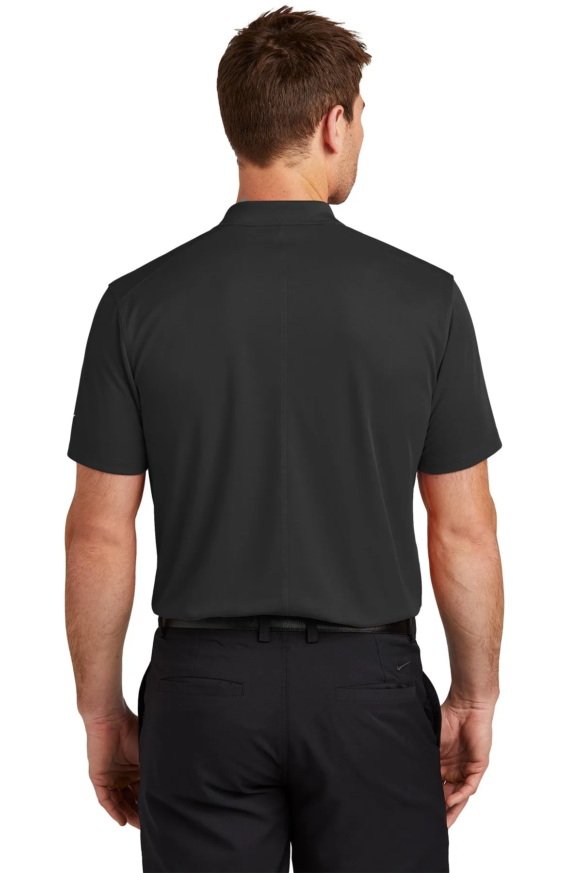 Nike Victory Solid Custom Polos, Black