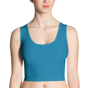 Ocean Blue Crop Top