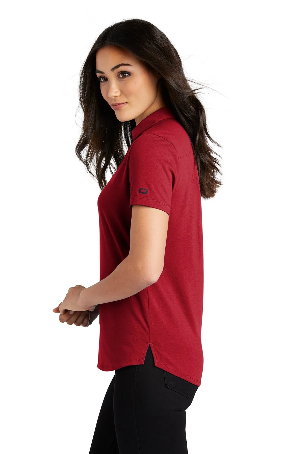 OGIO Ladies Limit Branded Polos, Signal Red