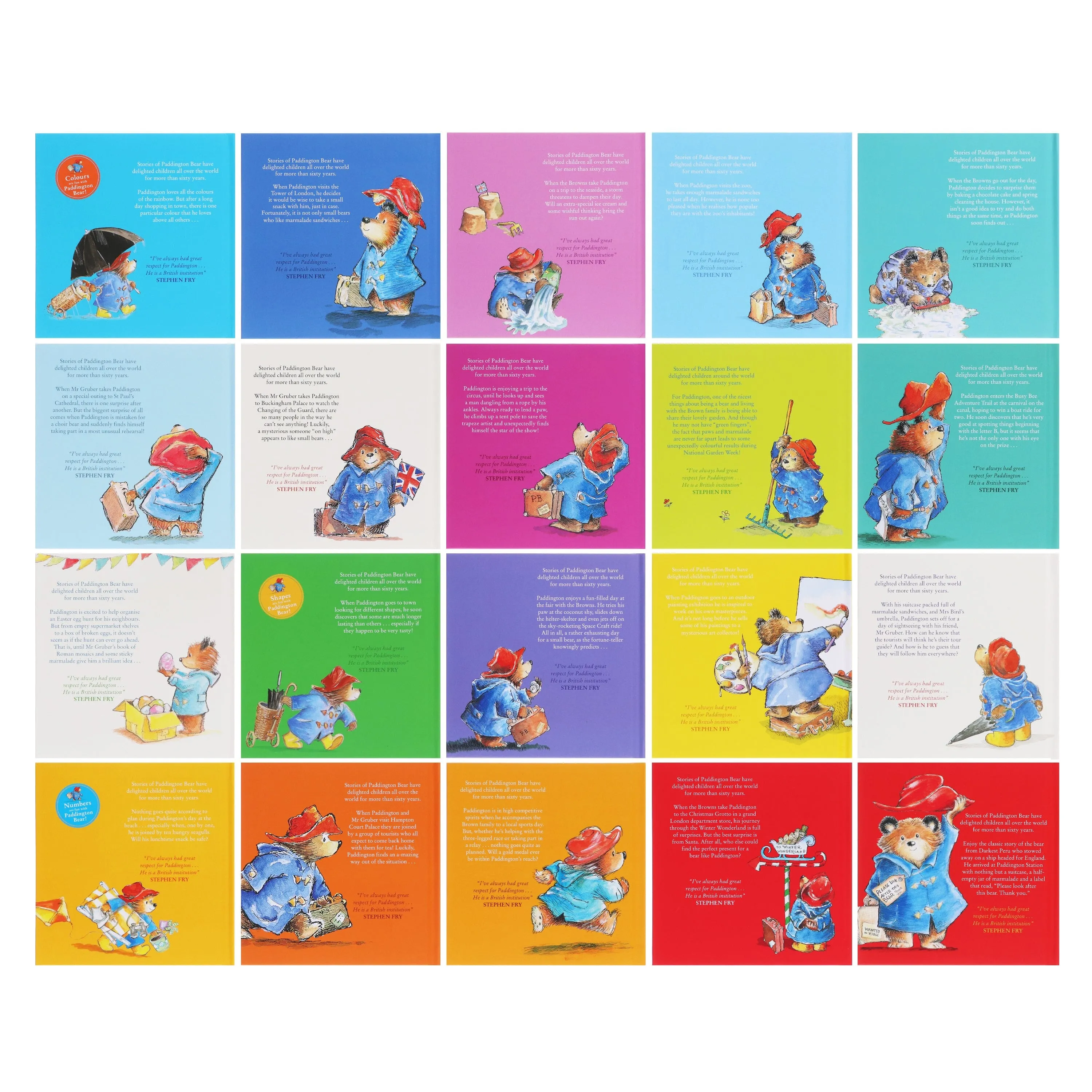 Paddington Classic Story Collection By Michael Bond 20 Books Collection Box Set - Ages 3  - Hardback