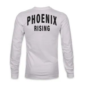 Phoenix Rising Team Arch Cotton Long Sleeve T-Shirt - Silver