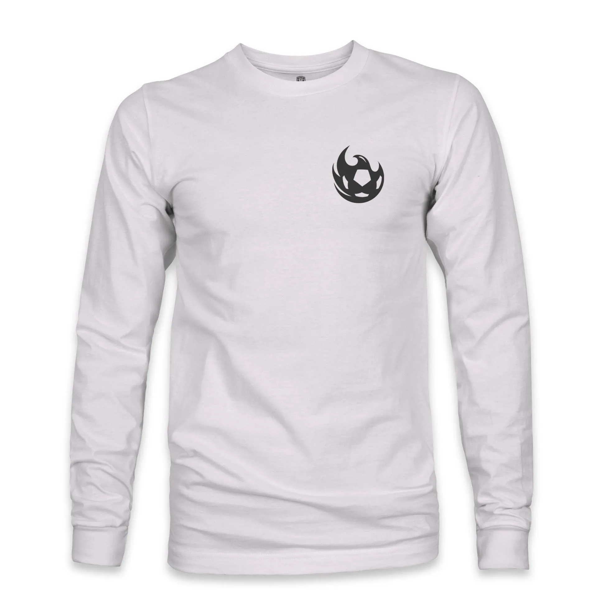 Phoenix Rising Team Arch Cotton Long Sleeve T-Shirt - Silver