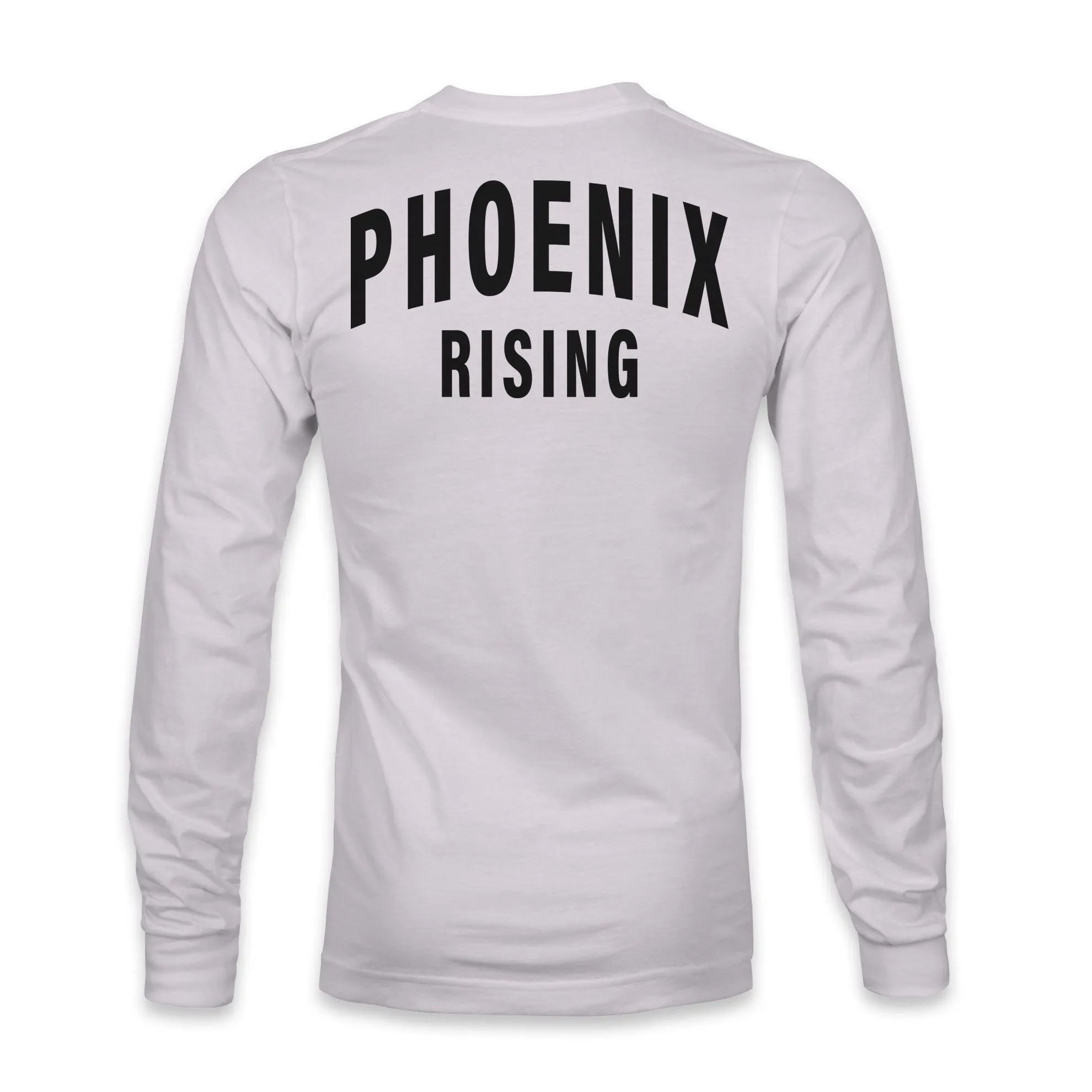 Phoenix Rising Team Arch Cotton Long Sleeve T-Shirt - Silver