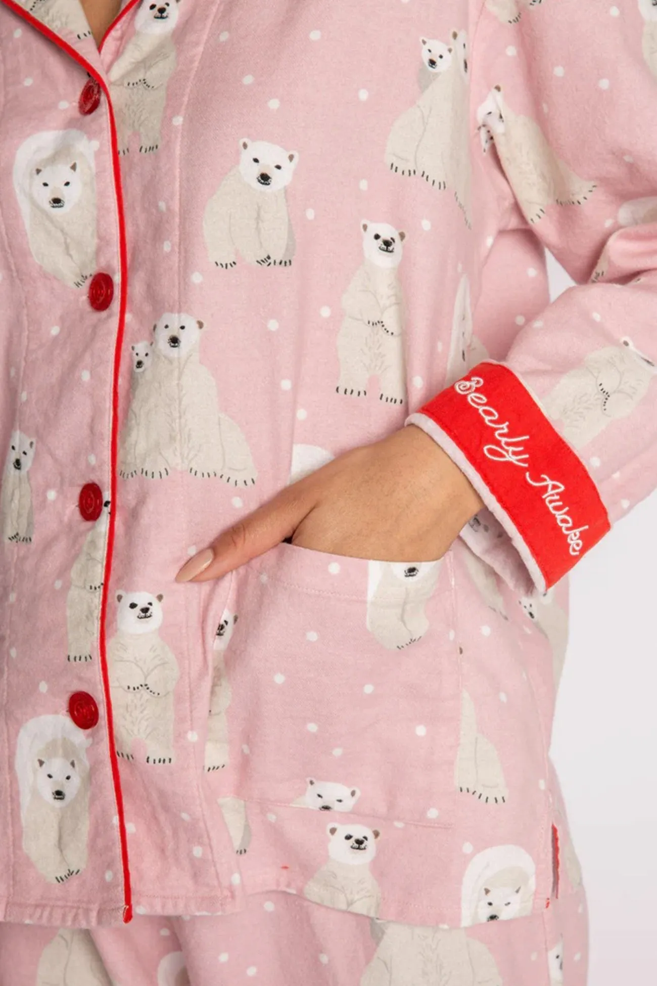 Polar Bear Print Cotton Loungewear