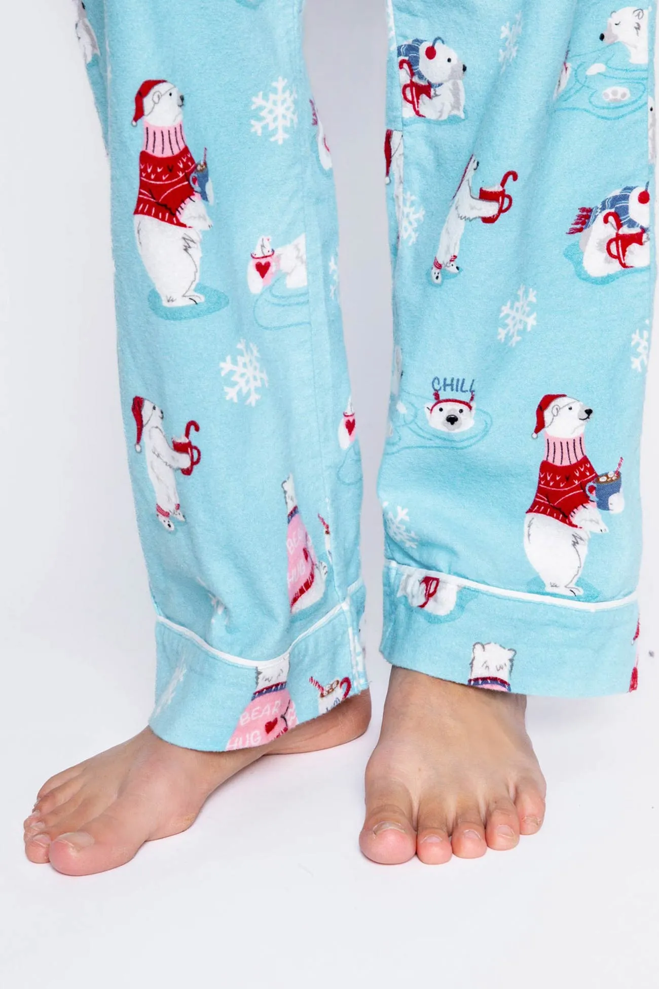 Polar Bear Print Cotton Loungewear