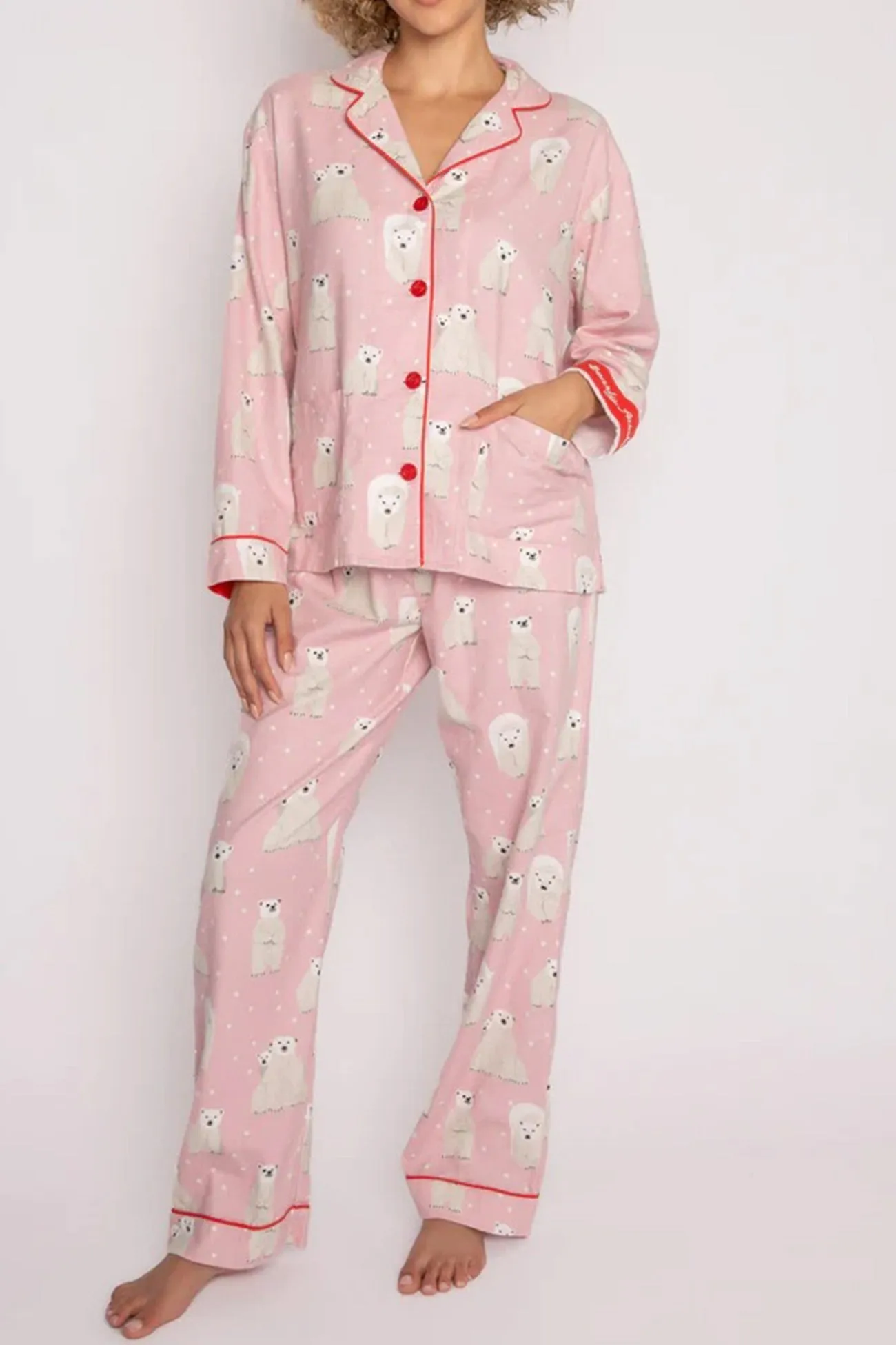 Polar Bear Print Cotton Loungewear