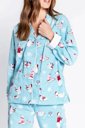 Polar Bear Print Cotton Loungewear