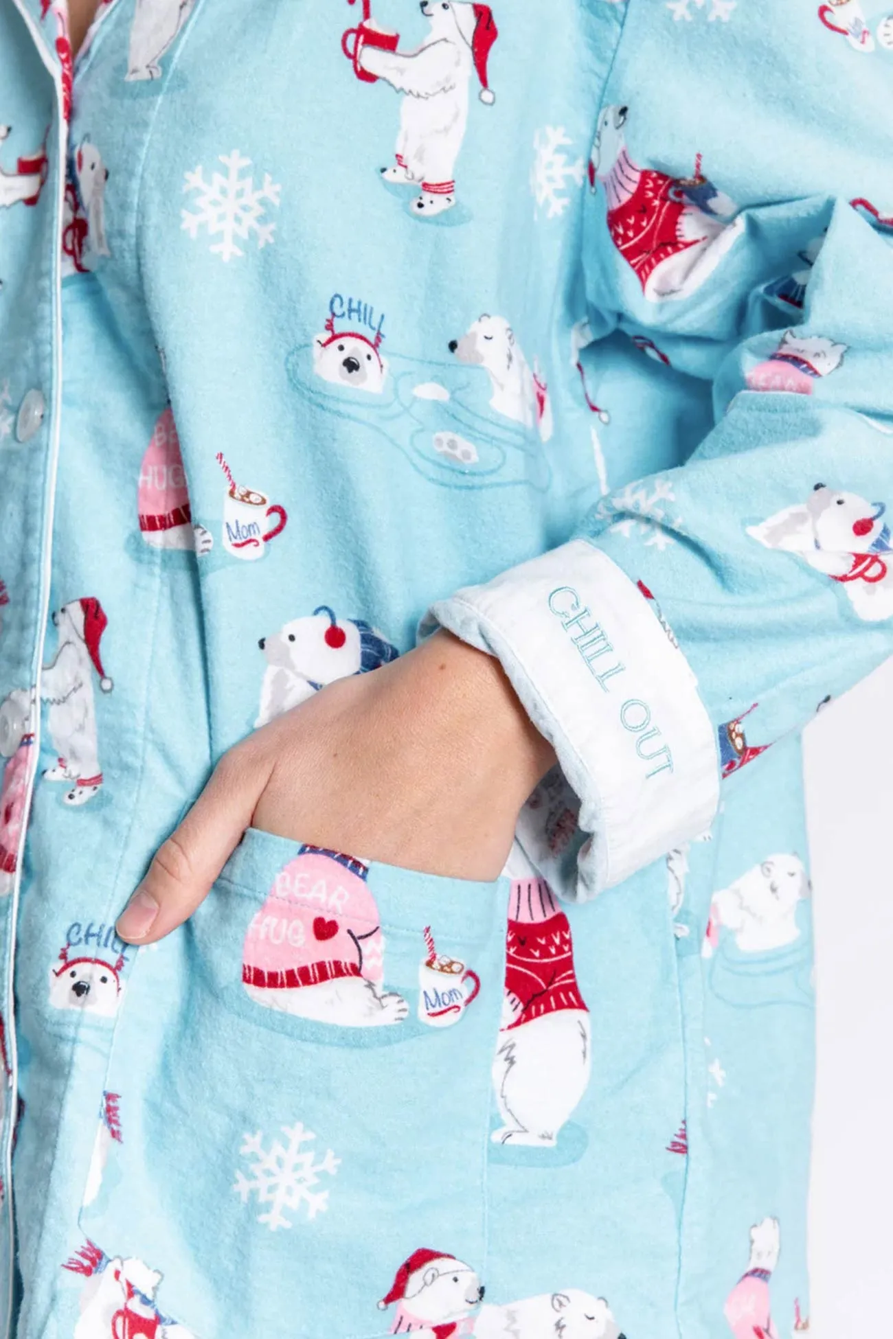 Polar Bear Print Cotton Loungewear