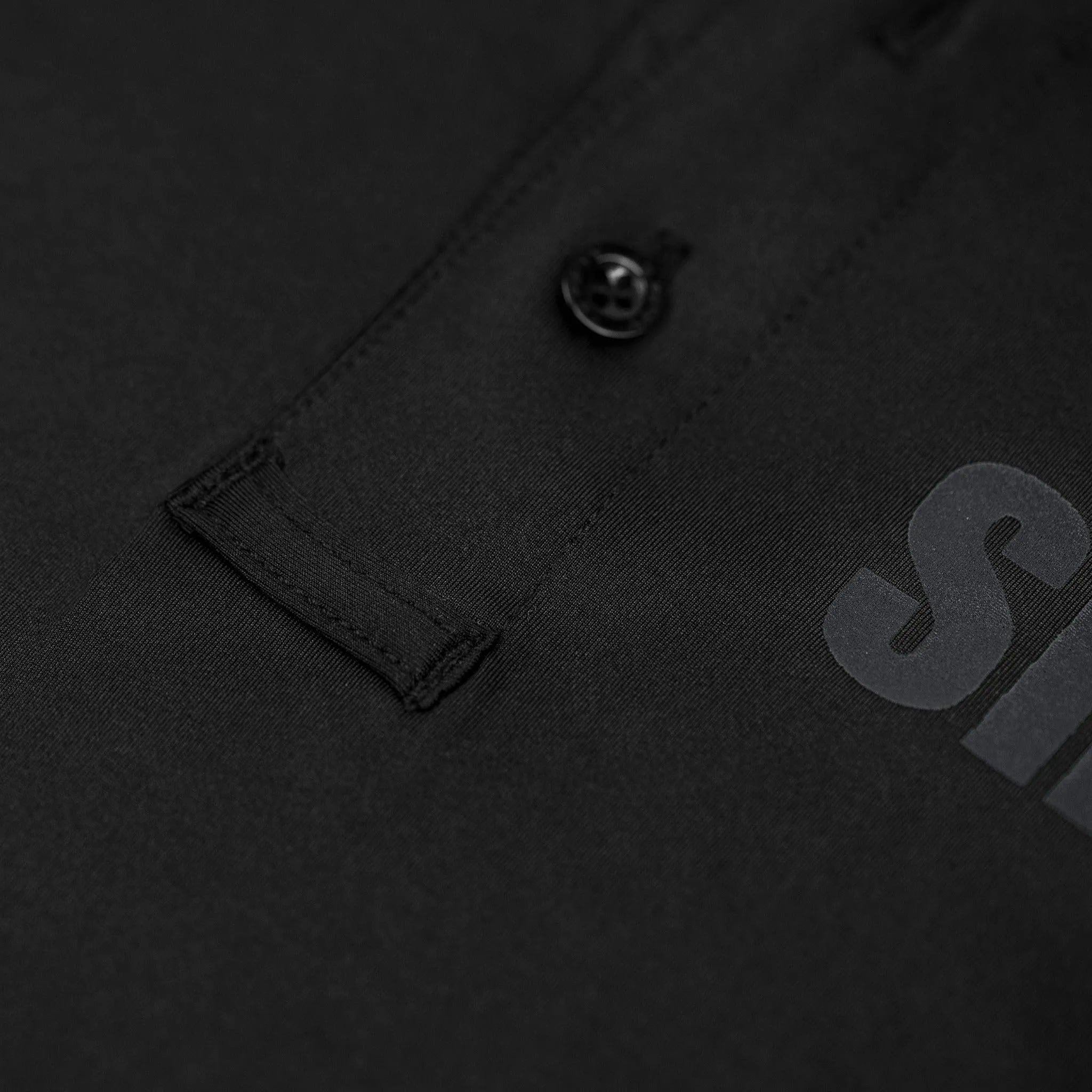 [POLICE K9] Reflective Men's Performance Polo [BLK/REF]