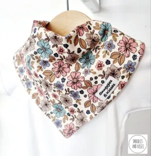 Pretty Floral Print Dribble Bib