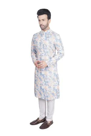 Printed menswear kurta