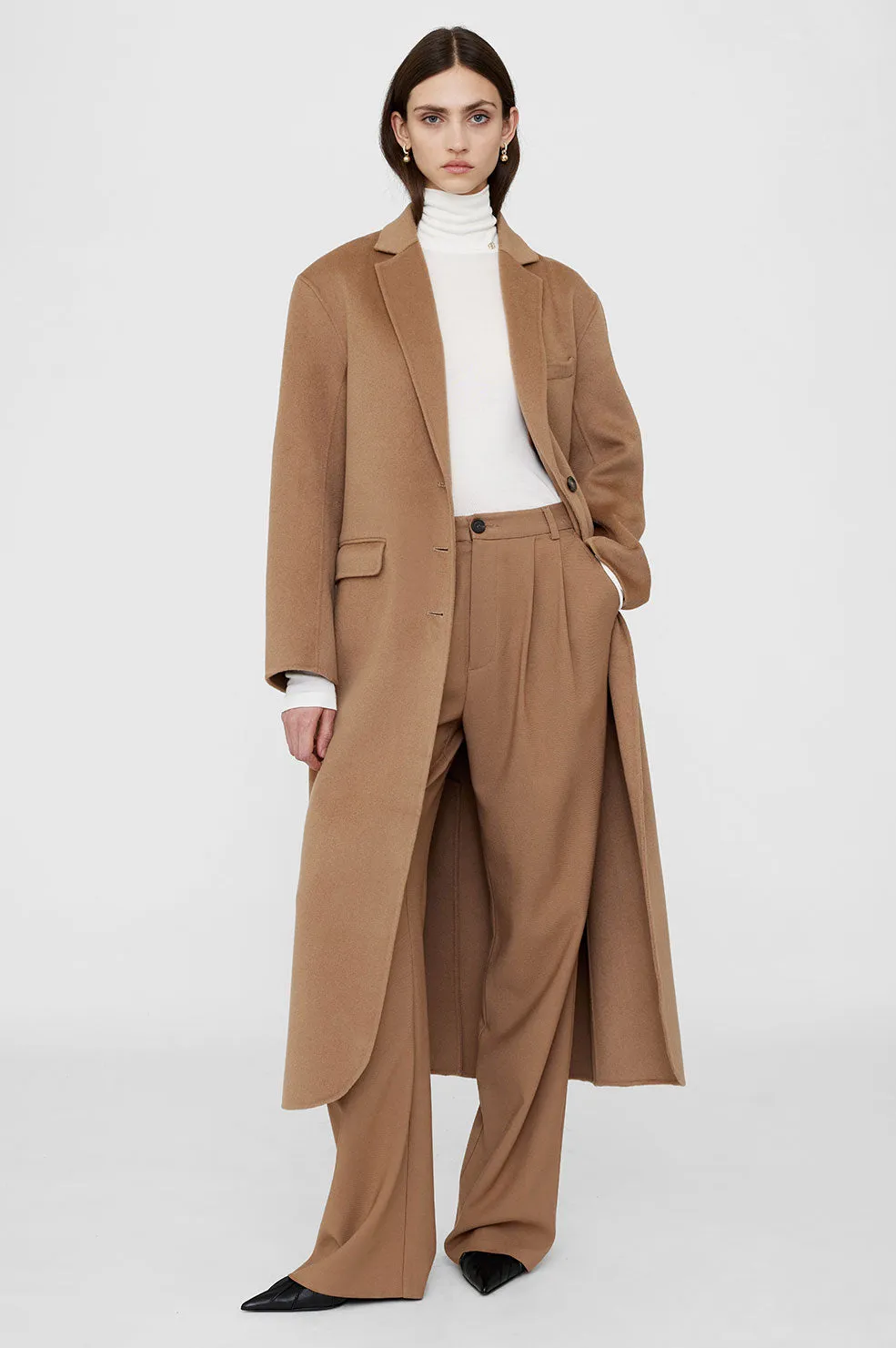 Quinn Coat - Camel Cashmere Blend