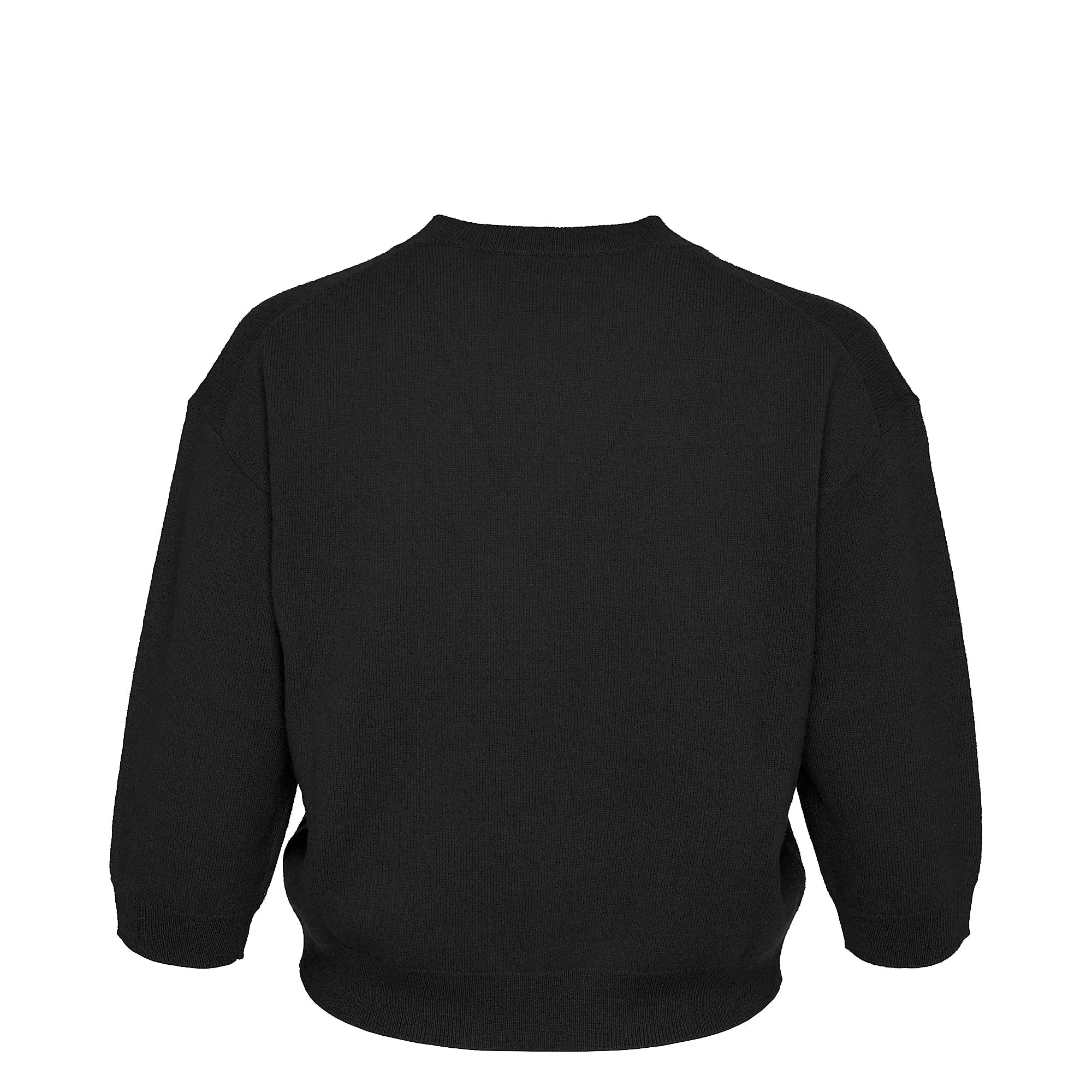 Recylced Cashmere Crew Cropped Sweater