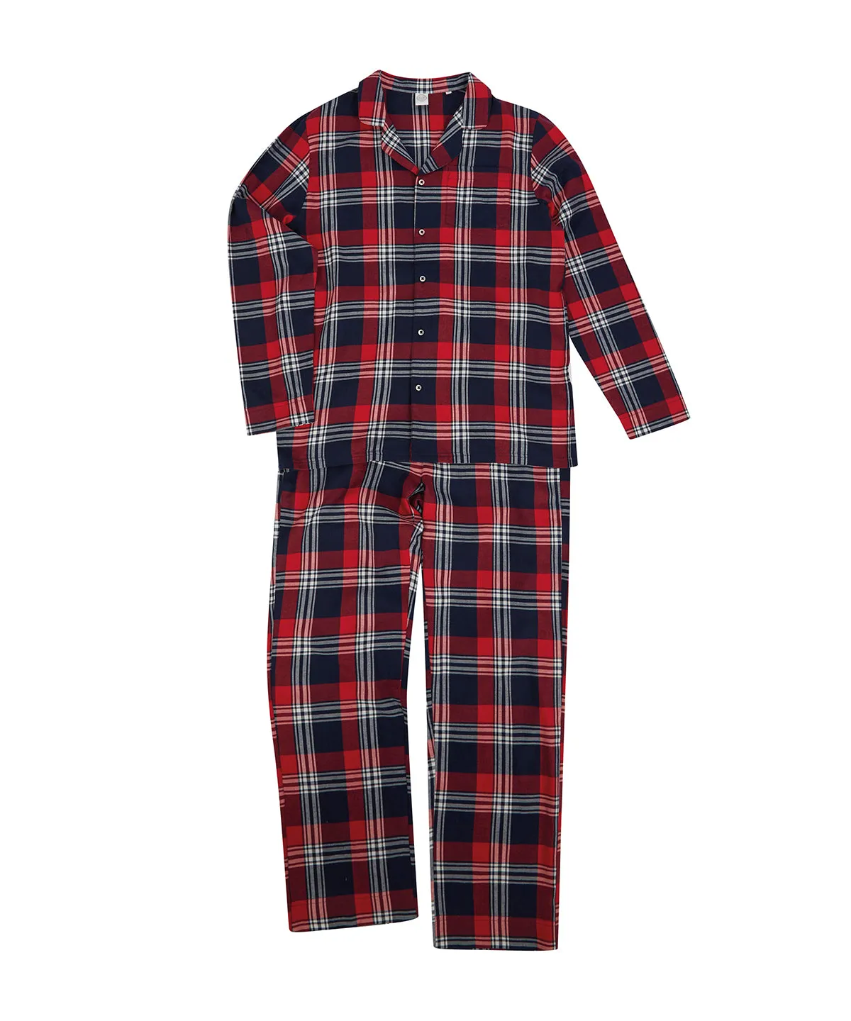 Red/Navy Check - Men's tartan lounge Set