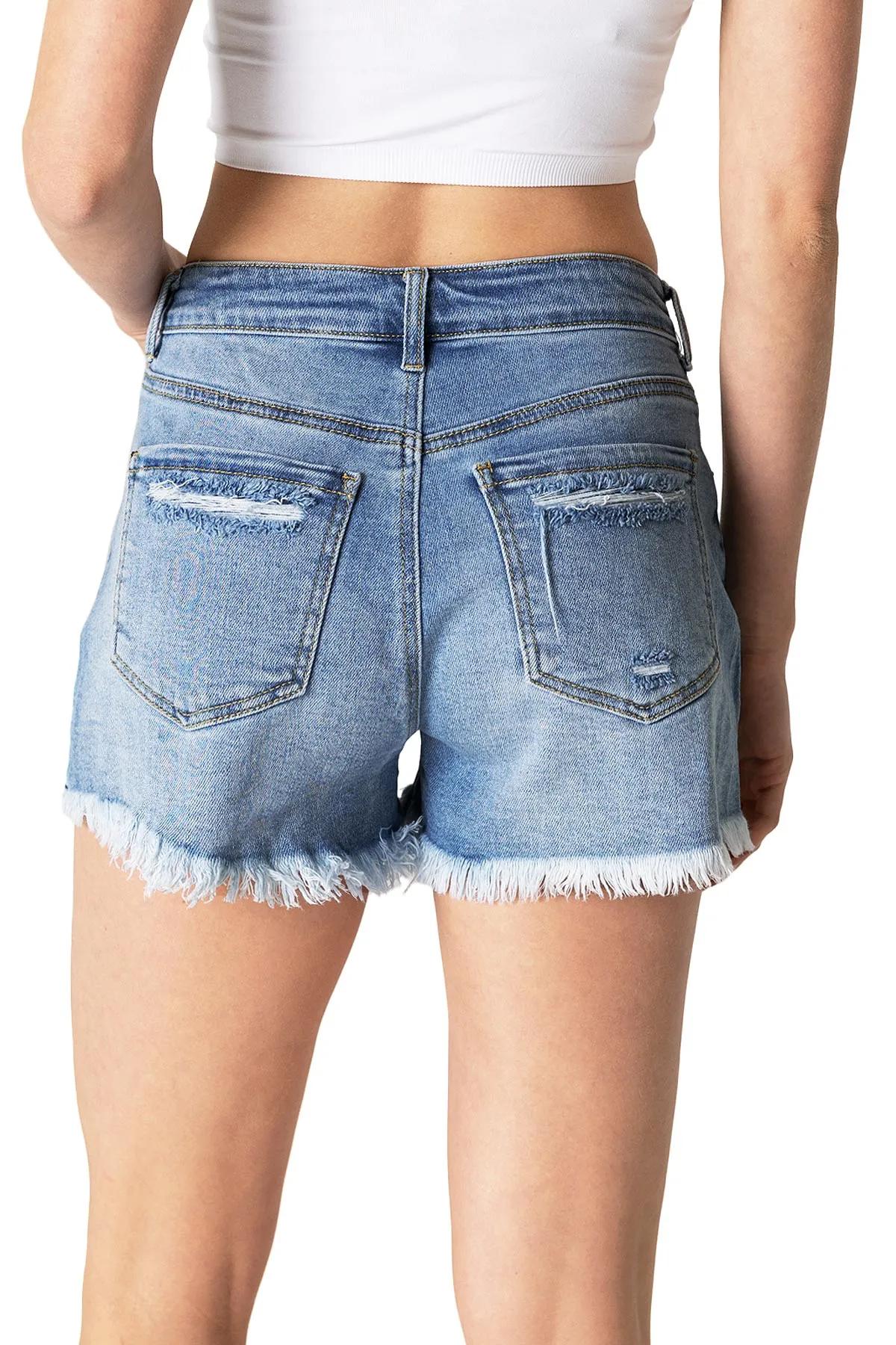 Ripped Boyfriend Shorts