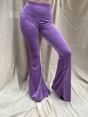 SAMPLE  Flared Trousers - Lavender