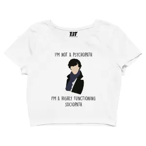 Sherlock Crop Top - Highly Functioning Sociopath