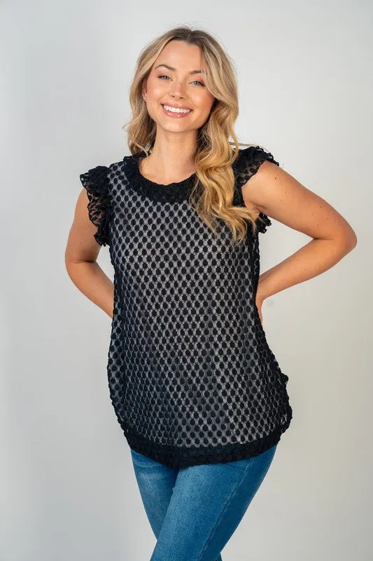 Sleeveless Solid Knit Top