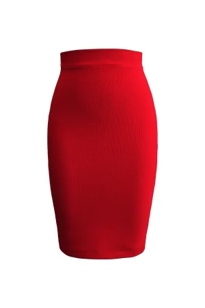 Stretch Ribbed Skirt