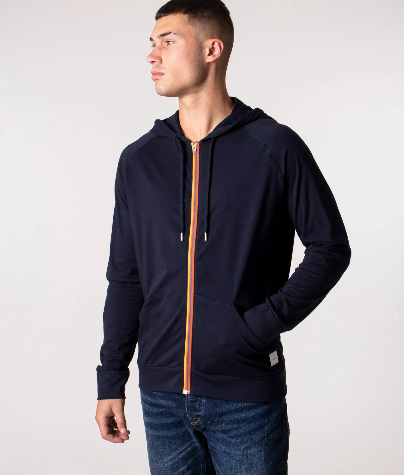 Tape Zip Through Lounge Hoodie