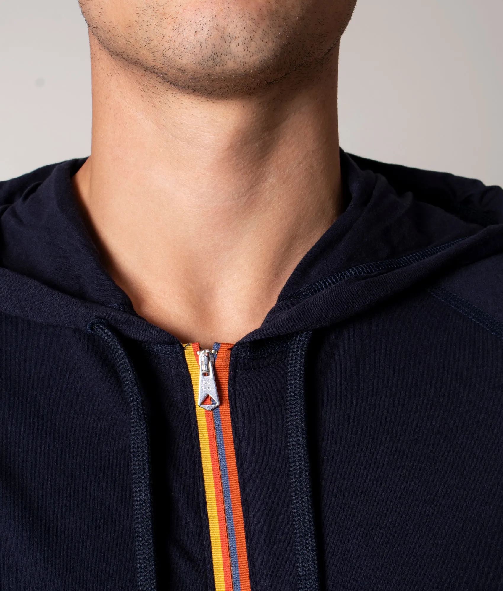 Tape Zip Through Lounge Hoodie