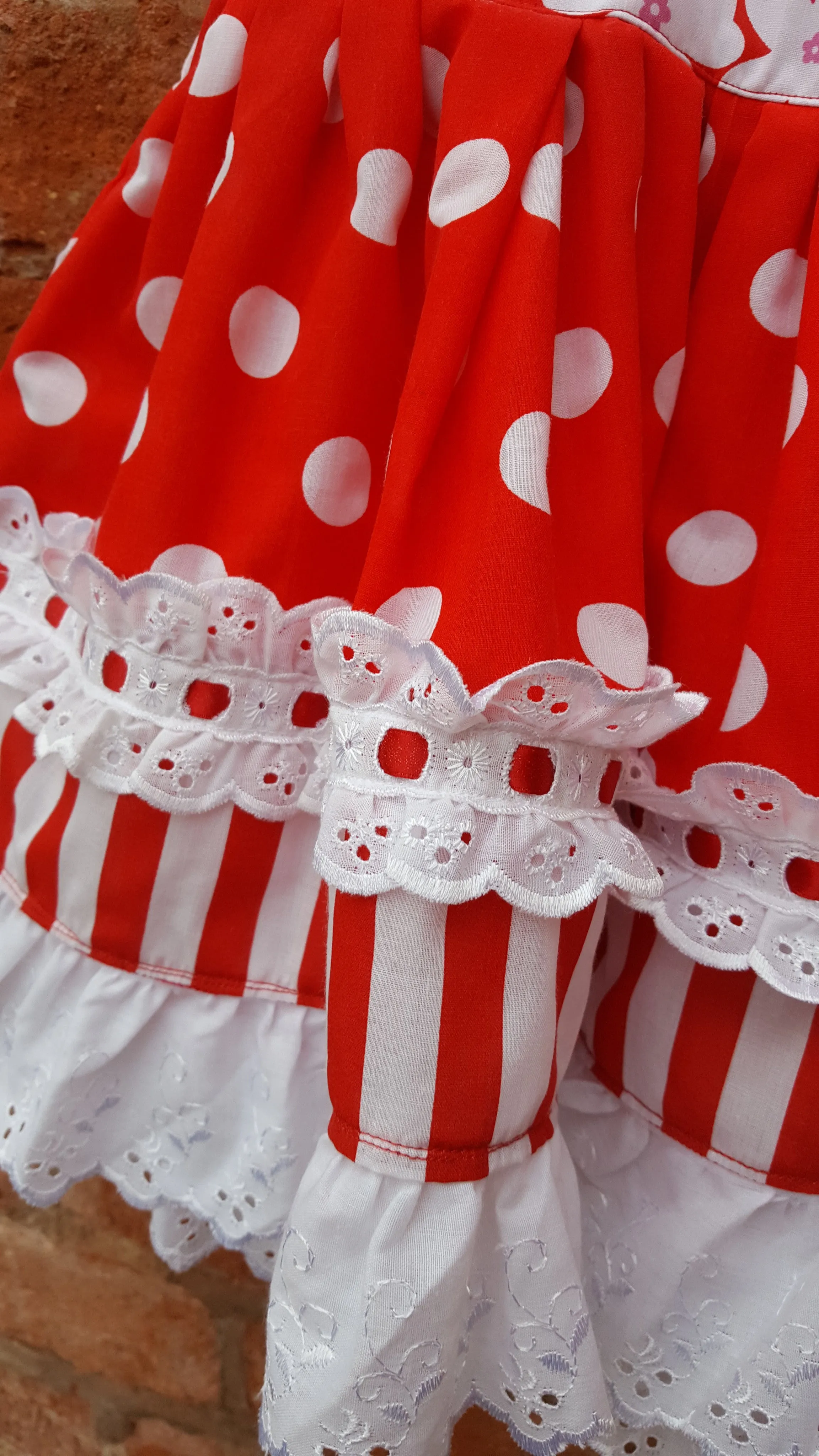 Toddler girls, carnival inspired summer dress to fit age 2 to 3