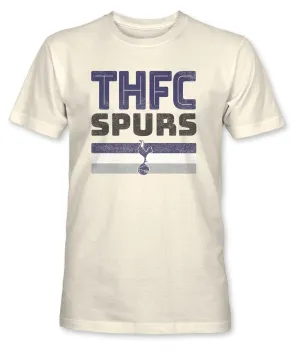 Tottenham Hotspur Retro Stripes Cotton T-shirt - Natural