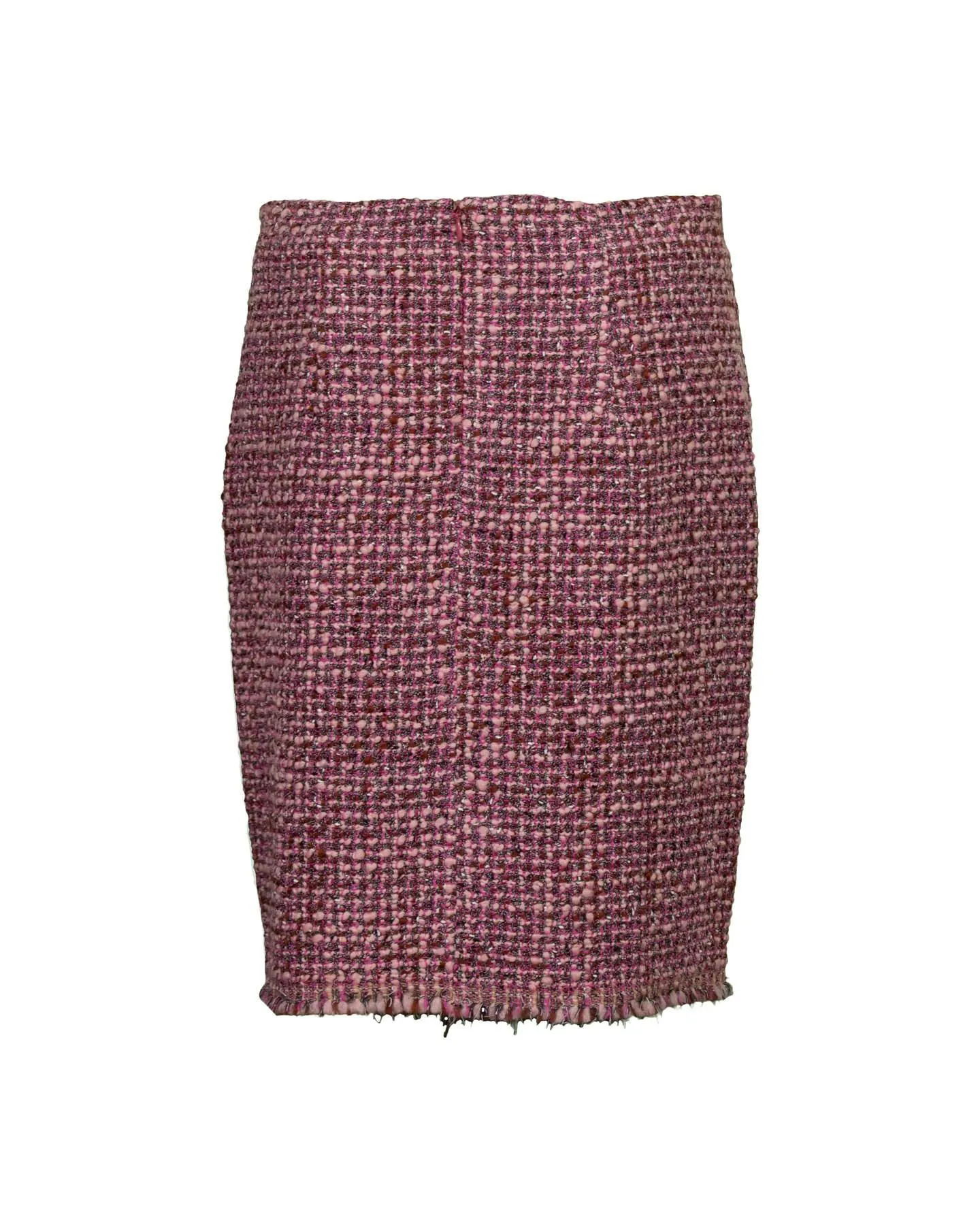 Tweed Pencil Skirt Smoky Pink Multi