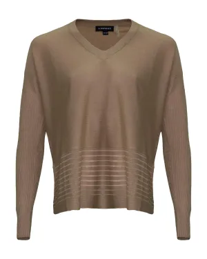 V Neck Bamboo Cashmere Blend Sweater