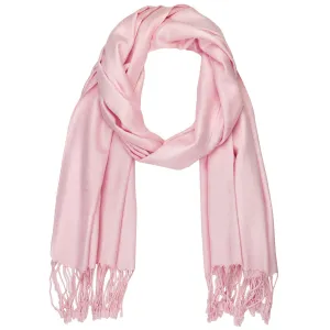 Women's Soft Solid Color Pashmina Shawl Wrap Scarf - Pink