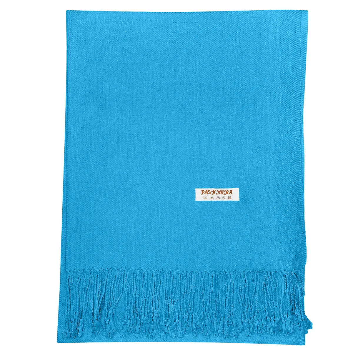 Women's Soft Solid Color Pashmina Shawl Wrap Scarf - Turquoise