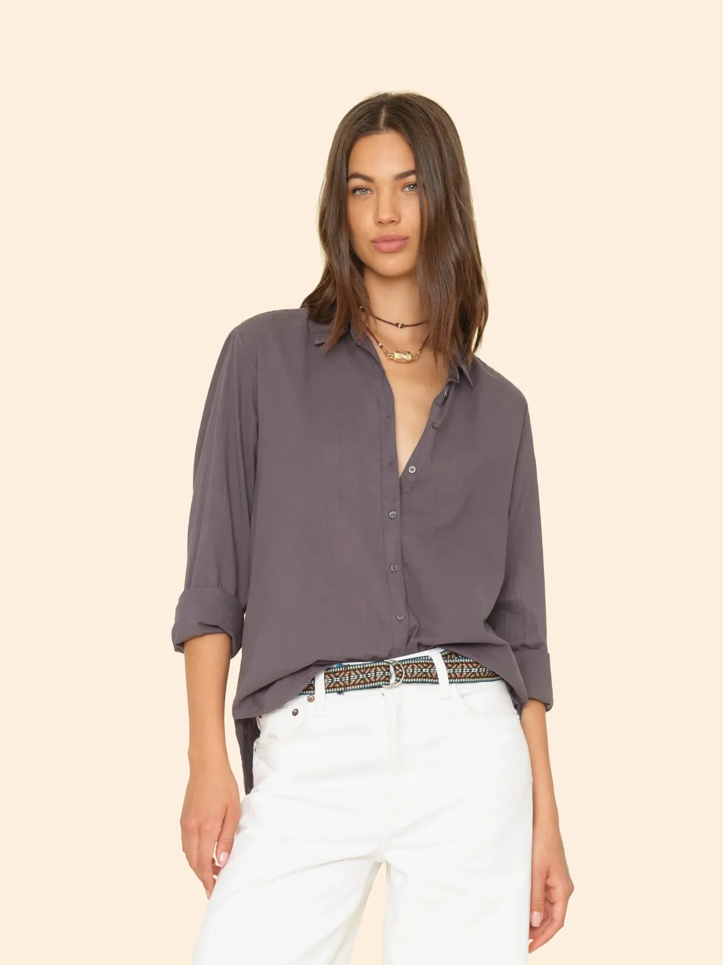 XIRENA BEAU SHIRT IN ASH